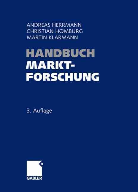 Handbuch Marktforschung 9783658030704 (Hardback)