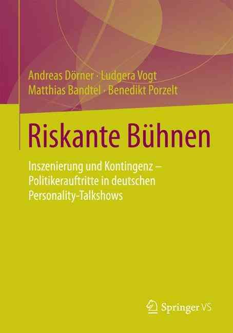 Riskante Buhnen By Andreas Doerner 9783658075514 (Paperback)
