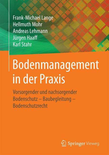 Bodenmanagement in Der Praxis 9783658100582 (Hardback)