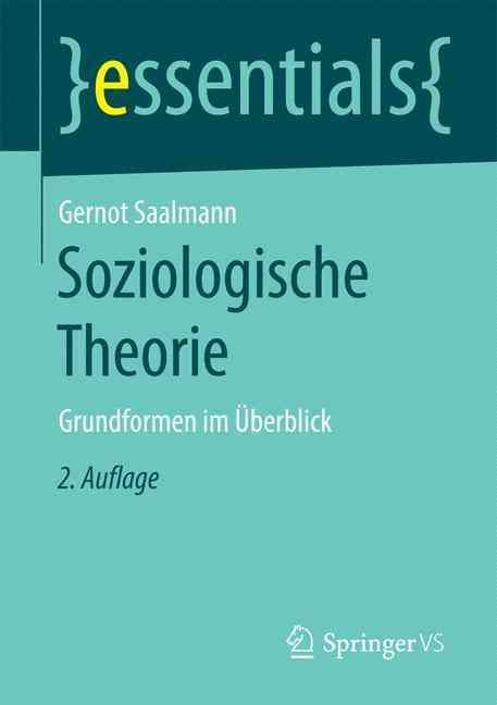 Soziologische Theorie By Gernot Saalmann 9783658127688 (Paperback)