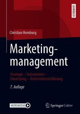 Marketingmanagement By Christian Homburg 9783658296353 (Hardback)