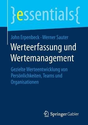 Werteerfassung und Wertemanagement By John Erpenbeck 9783658301958
