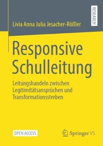 Responsive Schulleitung By Livia Jesacher-Rößler 9783658414207