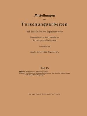 Die Berechnung Der Scheibenkolben. Der Einflu Von Löchern Oder Schlitzen in Der Neutralen Schicht Gebogener Balken Auf Ihre Tragfähigkeit