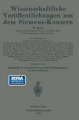 Wissenschaftliche Veröffentlichungen Aus Dem Siemens-Konzern
