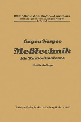 Metechnik Für Radio-Amateure By Eugen Nesper 9783662269480