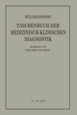 Taschenbuch Der Medizinisch Klinischen Diagnostik 9783662299180