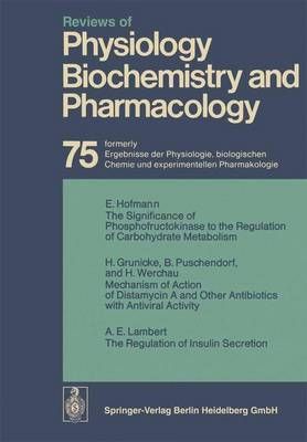 Reviews of Physiology, Biochemistry and Pharmacology 9783662309667