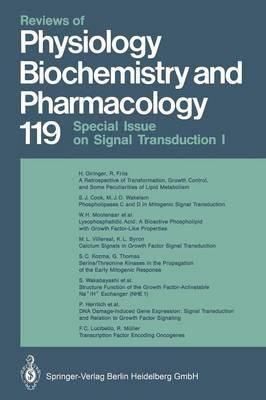 Reviews of Physiology, Biochemistry and Pharmacology 9783662311523