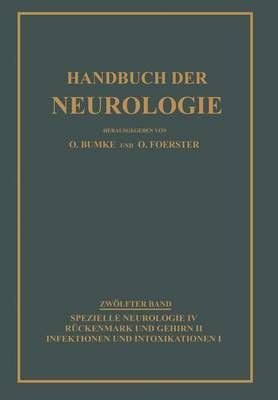 Infektionen Und Intoxikationen By Oswald Bumke, Otfrid Foerster