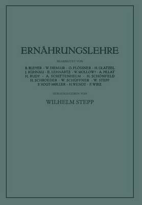 Ernährungslehre By Wilhelm Stepp 9783662427774 (Paperback)