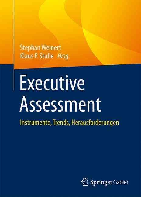 Executive Assessment 9783662467114 (Hardback)
