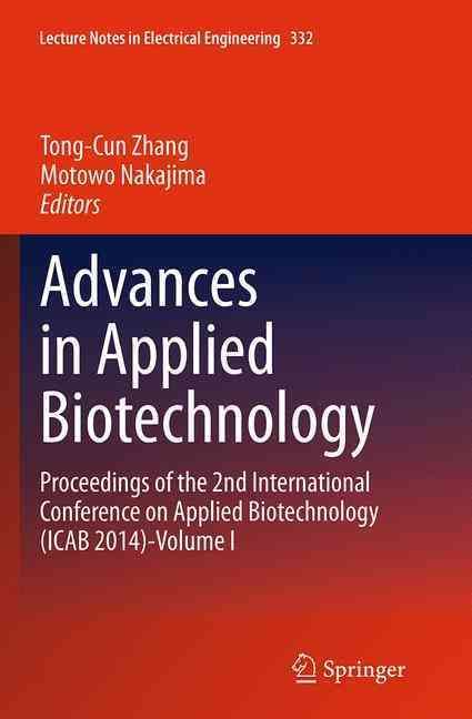 Advances in Applied Biotechnology 9783662516102 (Paperback)