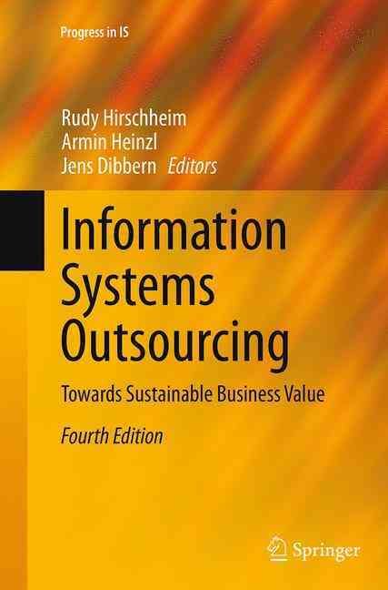 Information Systems Outsourcing 9783662517574 (Paperback)