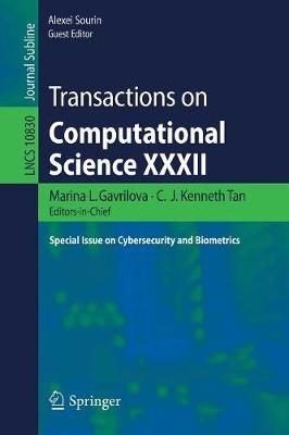Transactions on Computational Science XXXII Transactions on Computational Science