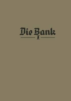 Die Bank By Karl Theisinger Karl Theisinger 9783663040347 (Paperback)