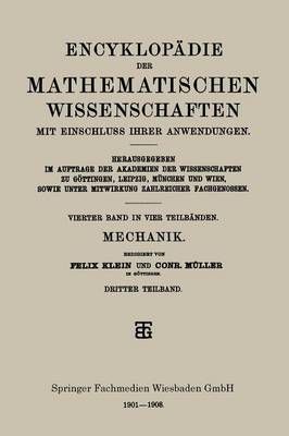 Encyklopädie Der Mathematischen Wissenschaften Mit Einschluss Ihrer Anwendungen