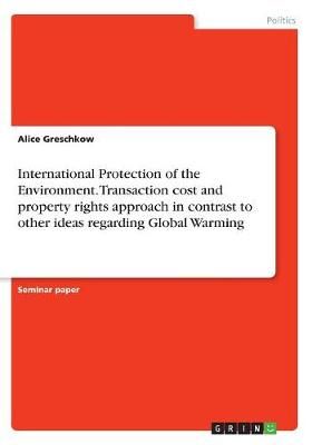 International Protection of the Environment. Transaction Cost and Property Rights Approach in Contrast to Other Ideas Regarding Global Warming