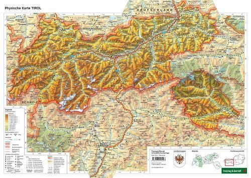 Desk Pad DUO, School Map of Tyrol 1:400,000 9783707919554
