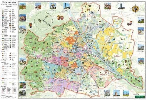 Vienna children's map, poster 1:40,000, freytag & berndt 9783707919653