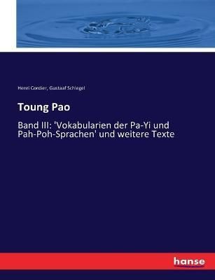 Toung Pao By Henri Cordier 9783743346635 (Paperback)
