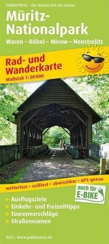 Muritz National Park, Cycling and Hiking Map 1:50,000 9783747302217 ()