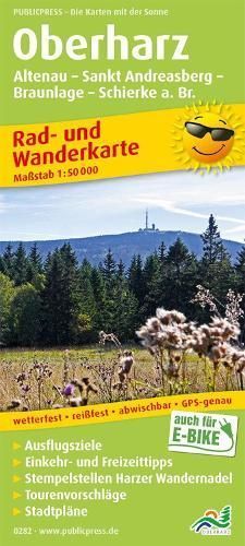 Upper Harz, cycling and hiking map 1:50,000 9783747302828