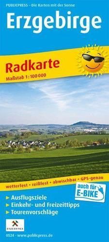 Ore Mountains, cycling map 1:100,000 9783747305249 (Sheet map, folded)