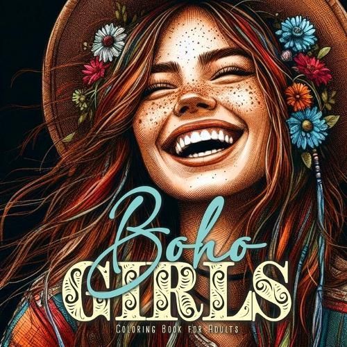 Boho Girls Coloring Book for Adults By Publishing 9783759802897