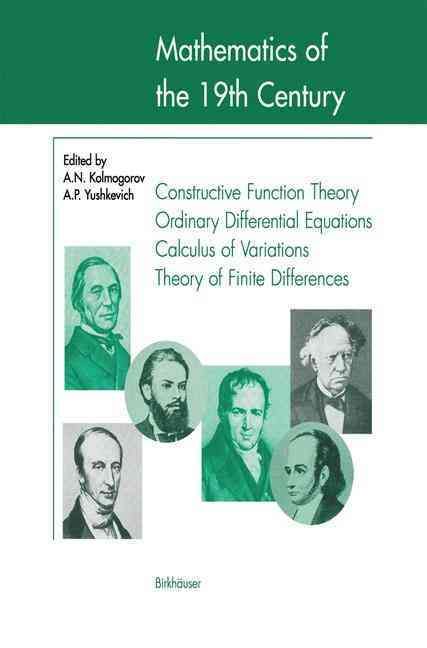 Mathematics of the 19th Century 9783764358457 (Hardback)