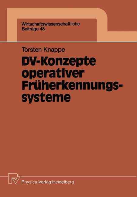 DV-Konzepte Operativer Früherkennungssysteme By Thorsten Knappe
