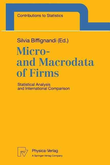 Micro- And Macrodata of Firms By Silvia Biffignandi (editor)