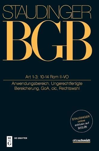 Art 1-3; 10-14 Rom II-VO By Felix Maultzsch (editor) 9783805913751