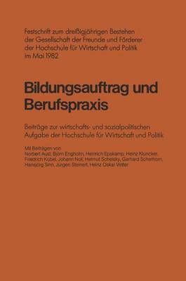 Bildungsauftrag Und Berufspraxis By Norbert Aust 9783810004116