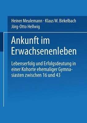 Ankunft Im Erwachsenenleben 9783810032867 (Paperback)