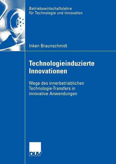 Technologieinduzierte Innovationen 9783824408450 (Paperback)