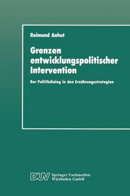 Grenzen Entwicklungspolitischer Intervention By Reimund Anhut