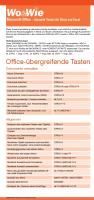 Wo&Wie: Microsoft-Office - Schnelle Tasten für Word und Excel