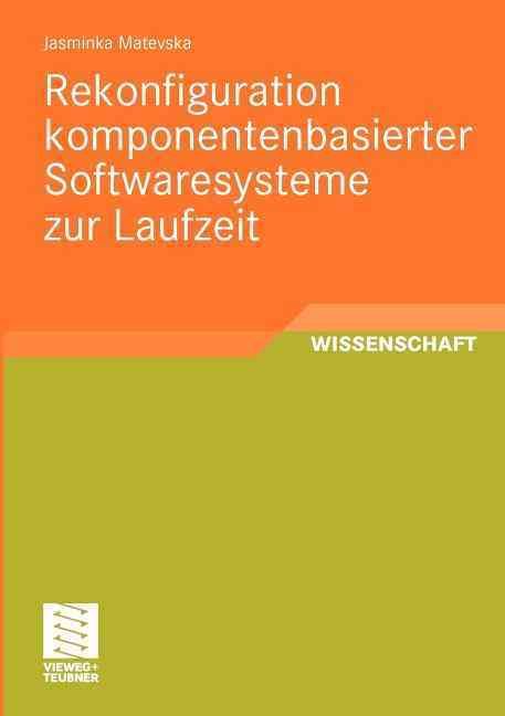 Rekonfiguration Komponentenbasierter Softwaresysteme Zur Laufzeit