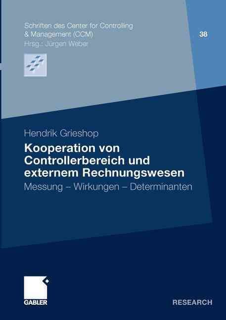 Kooperation Von Controllerbereich Und Externem Rechnungswesen