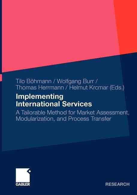 Implementing International Services 9783834915771 (Paperback)