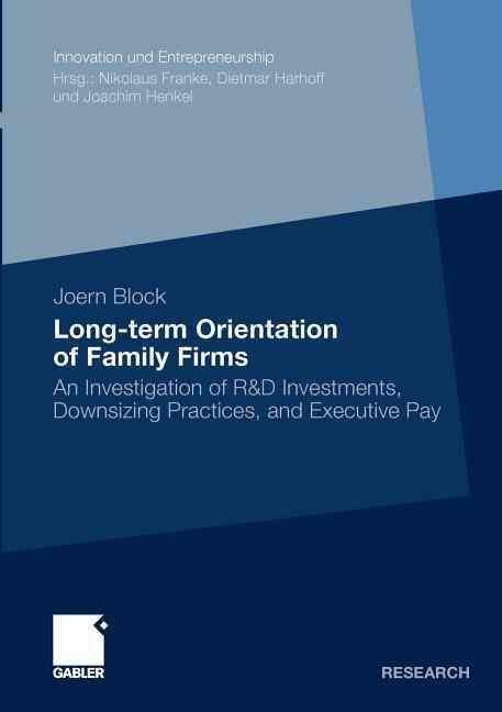 Long-Term Orientation of Family Firms 9783834919595 (Paperback)