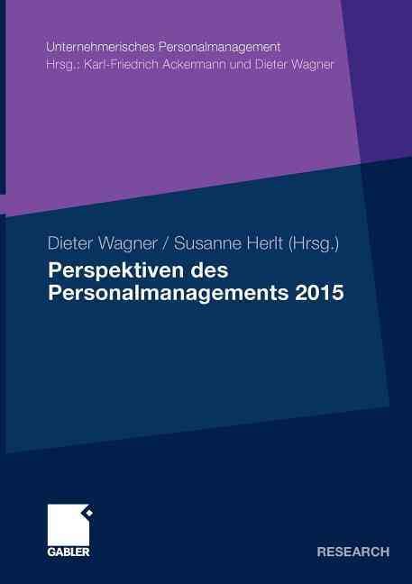 Perspektiven des Personalmanagements 2015 By Wagner, Dieter