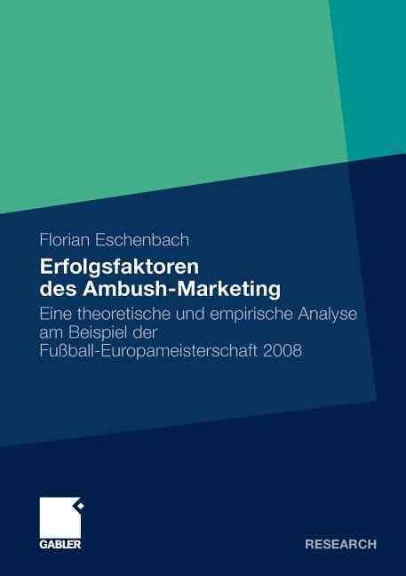 Erfolgsfaktoren Des Ambush-Marketing By Florian Eschenbach (Paperback)
