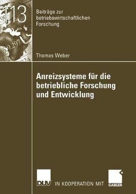 Anreizsysteme Für Die Betriebliche Forschung Und Entwicklung