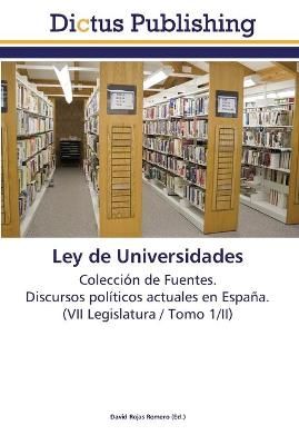Ley de Universidades By David Rojas Romero 9783845468570 (Paperback)