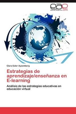 Estrategias de aprendizaje/ensenanza en E-learning 9783845485478