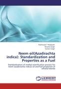 Neem oil(Azadirachta indica): Standardization and Properties as a Fuel