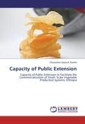 Capacity of Public Extension By Aweke, Chanyalew Seyoum 9783846556740