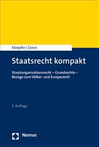 Staatsrecht Kompakt By Holger Greve, Michael Kloepfer 9783848755448